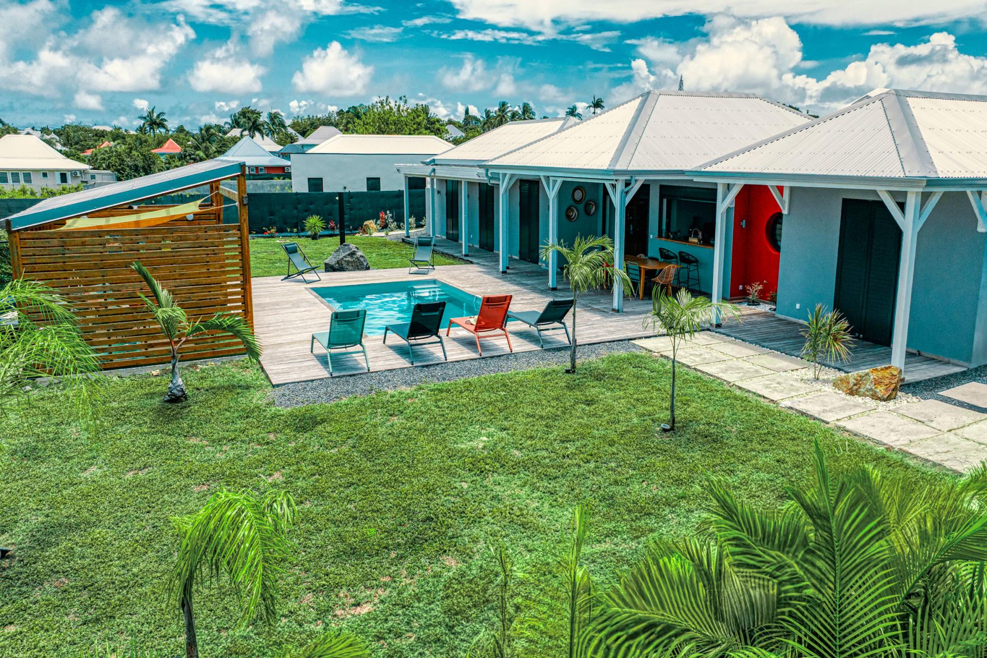 1.Location-villa-piscine-Saint-François-Guadeloupe_Vue ensemble